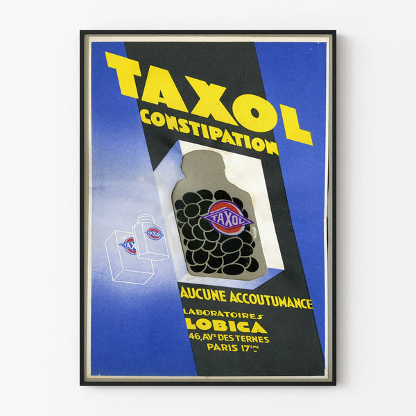 Vintage Poster Taxol Constipation
