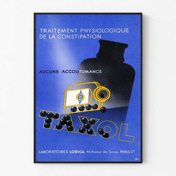 Vintage poster Taxol physiological treatment of constipation