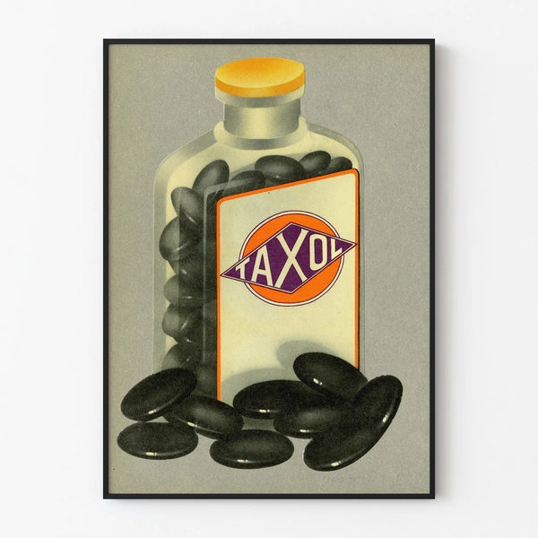 Vintage Poster for Taxol Medications - Retro Wall Decoration