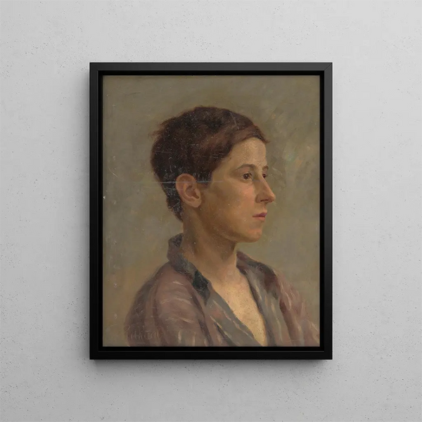 Study of a Boy's Head - Stefan Polkorb — framed artwork on a wall