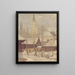 Winter motif painting by Hepa - Stefan Polkorb — framed artwork on a wall