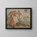 The Man from the Neighboring Village - Stefan Polkorb — framed artwork on a wall