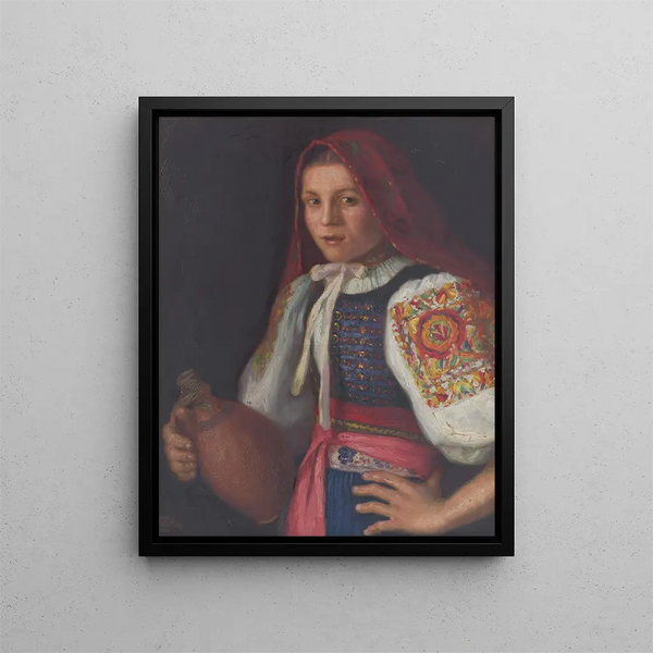 Girl of Trenn - Stefan Straka — framed artwork on a wall