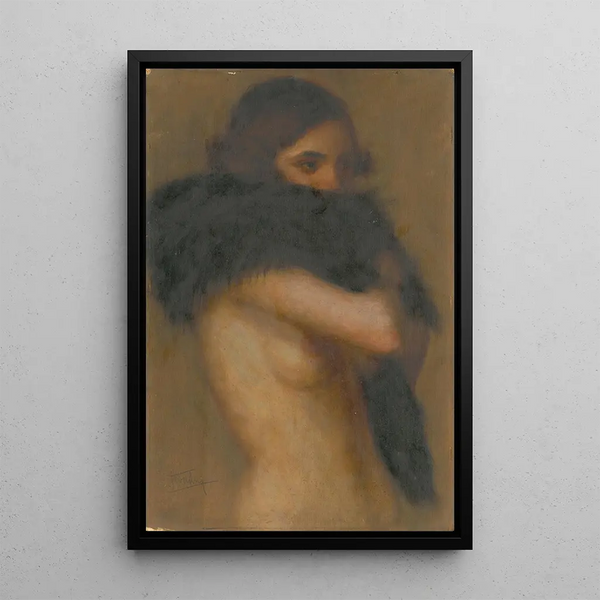 Demi-nude - Stefan Straka — framed artwork on a wall