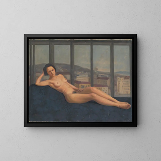 Unknown Painting - Stefan Straka — framed artwork on a wall
