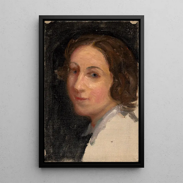 Portrait painting of D. Rosulkov-Kubkov - Stefan Straka — framed artwork on a wall