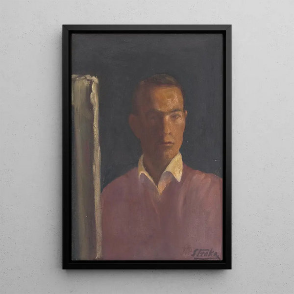 Self-portrait - Stefan Straka — framed artwork on a wall