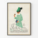 Vintage poster Tekrum Makronen Dessert - Illustration of an elegant woman