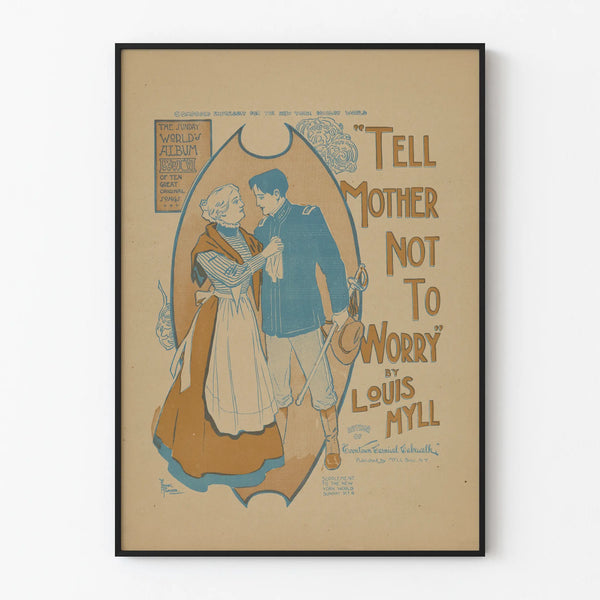 Vintage Poster Tell Mother Not To Worry Louis Myll