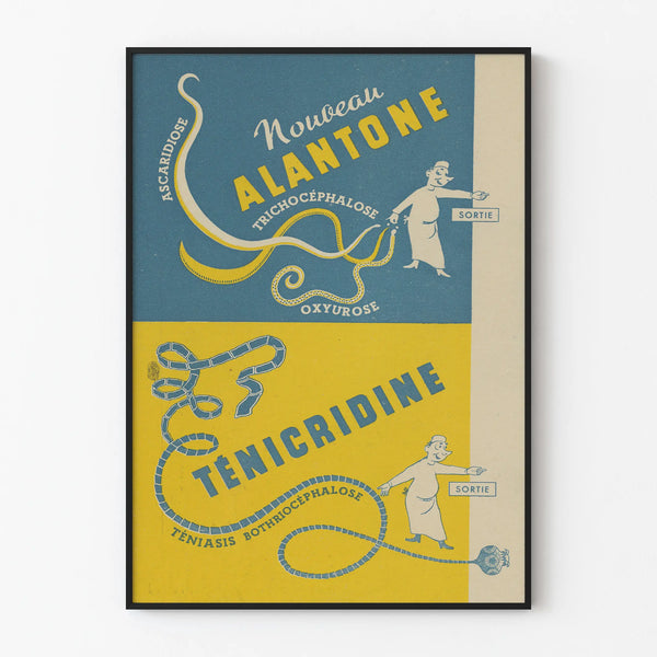 Vintage Advertising Poster - Ténicridine and New Alantone