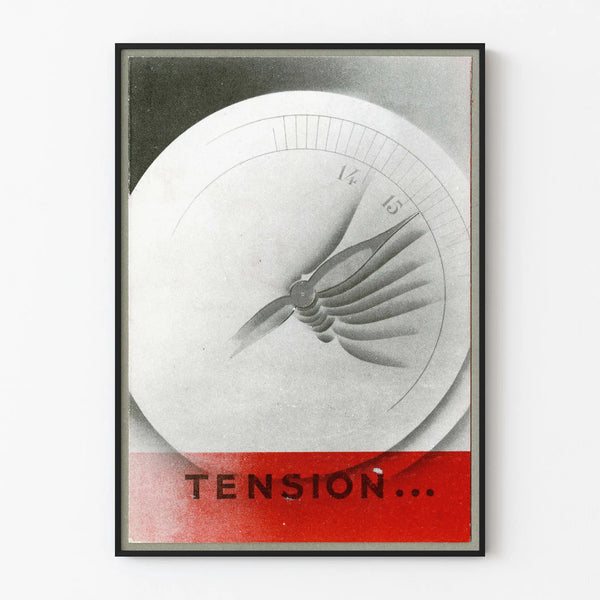 Vintage Tension Poster for Electric Tension Measurement