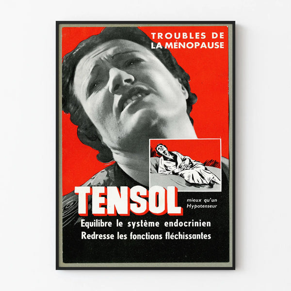 Vintage Medical Poster on Menopause Disorders - Retro Wall Decoration