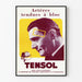 Vintage medical poster TENSOL with tense arteries