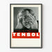 Vintage TENSOL advertising poster for dizziness and hypertension