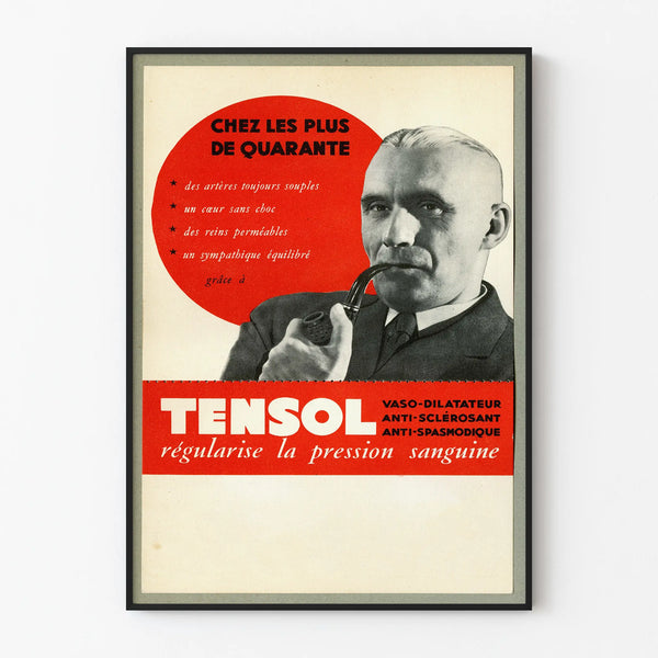 Vintage Poster TENSOL Regulating Blood Pressure