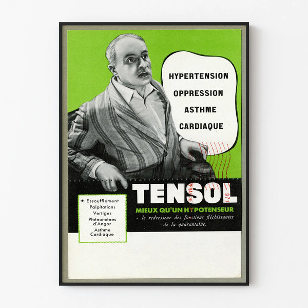 Vintage Tensol Poster - Health and Well-Being Advertisement