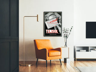 Vintage Tensol advertisement poster for blood pressure
