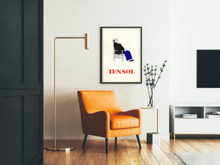Vintage Poster TENSOL Nap Man Sitting on Chair
