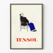 Vintage Poster TENSOL Nap Man Sitting on Chair