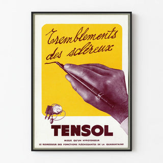 Vintage poster TENSOL against sclerotic tremors