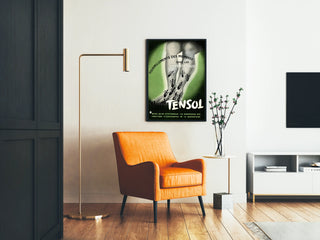 Vintage Tensol Poster to Relieve Tingling Sensations in Hypertensive Patients