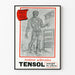 Vintage medical poster of the scleral arteries TENSOL