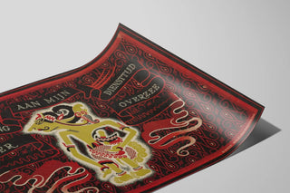 Vintage poster of an overseas service souvenir — artwork view