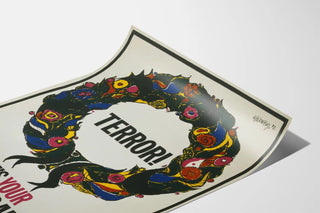 Anti-terrorism Campaign Poster 'Terror! It's Your Funeral'
