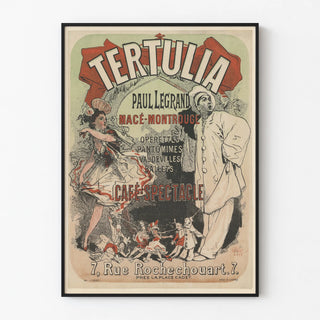Vintage Poster Tertulia Café-Show Rue Rochechouart