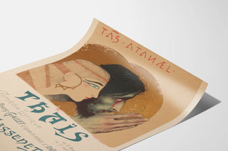 Vintage poster of the lyric comedy Thaïs by J. Massenet