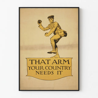 Vintage military poster That Arm Your Country Needs It