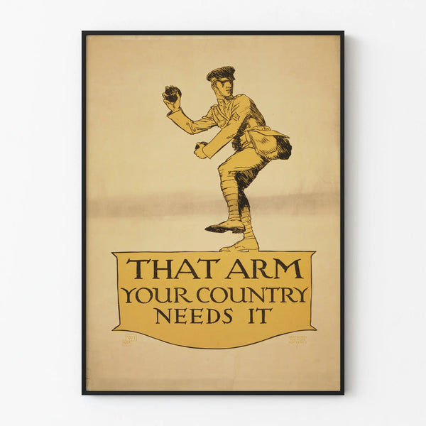 Vintage military poster That Arm Your Country Needs It