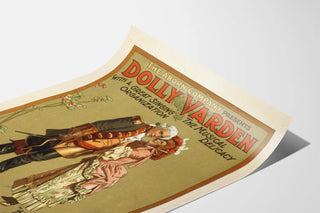 Vintage musical poster Dolly Varden by The Aborn Company