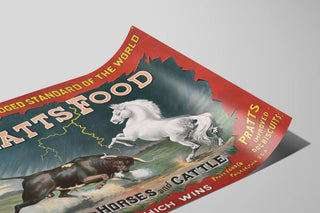 Vintage Poster for Pratts Food for Horses and Cattle — artwork view