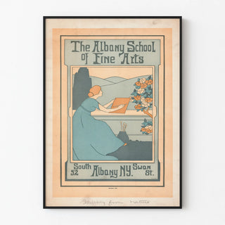 Vintage poster of The Albany School of Fine Arts