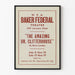 Vintage poster for the theater « The Amazing Dr. Clitterhouse » Baker Federal Theatre