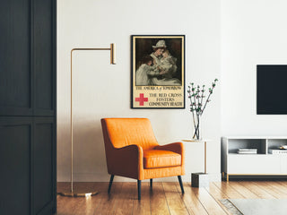 Vintage Poster Red Cross Community Health