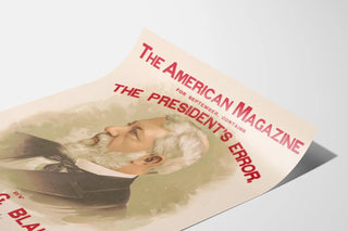 Vintage Poster The American Magazine – Portrait of James G. Blaine