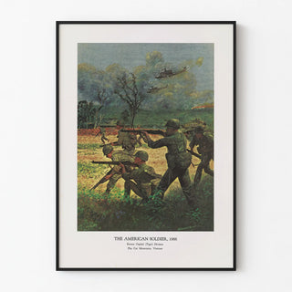 Vintage Poster of American Soldiers in Action, 1966