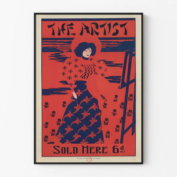 Vintage decorative poster The Artist Sold Here