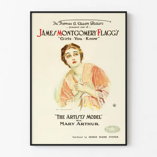 Vintage poster The Artist's Model by James Montgomery Flagg