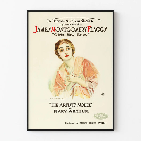 Vintage poster The Artist's Model by James Montgomery Flagg