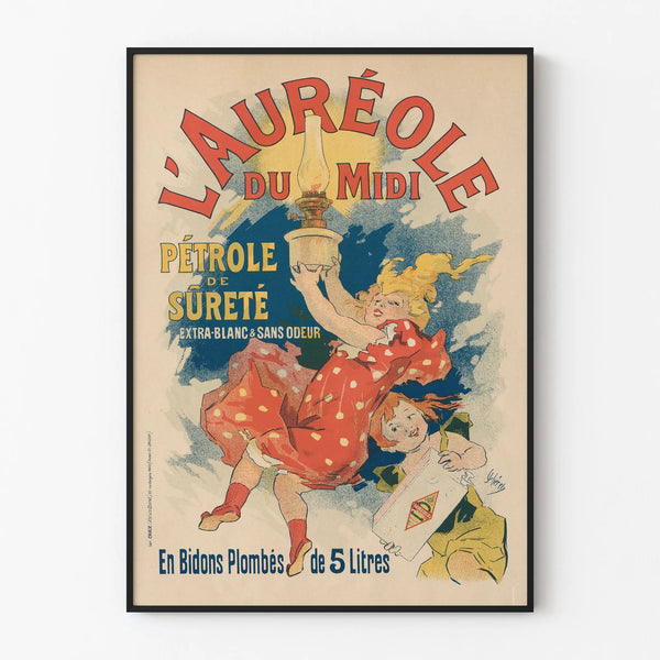 Vintage Poster L'Auréole du Midi - Safety Oil