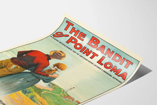 Vintage poster 'The Bandit of Point Loma' American Western