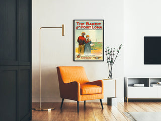 Vintage poster 'The Bandit of Point Loma' American Western