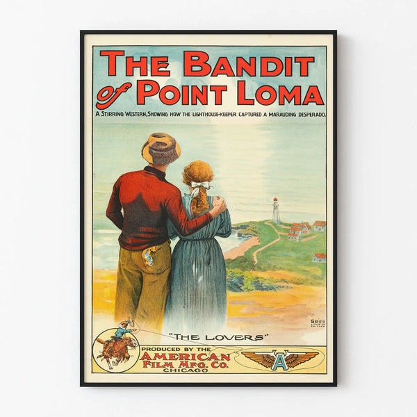 Vintage poster 'The Bandit of Point Loma' American Western