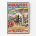Vintage military poster The Mahdi the war in Sudan