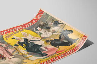 Vintage Barnum & Bailey Poster - The Meers Sisters, Legendary Equestrians — artwork view