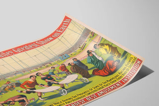 Vintage poster Barnum & Bailey Greatest Show on Earth - Original race at the Big Hippodrome — artwork view