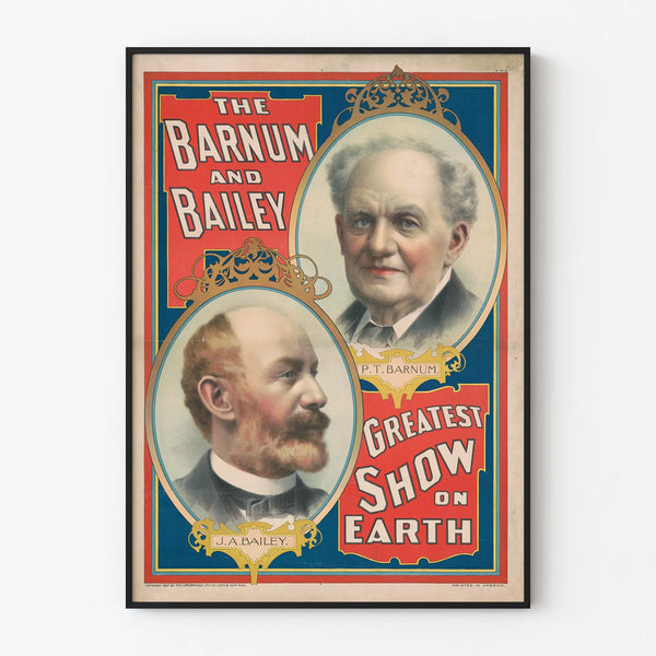 Vintage Poster Barnum and Bailey Greatest Show on Earth